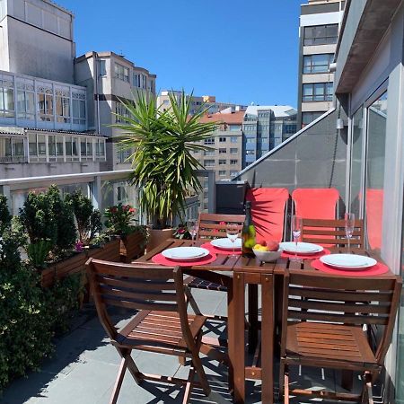 Penthouse With Terrace And Views Near Oza'S Beach Apartamento Corunha Exterior foto